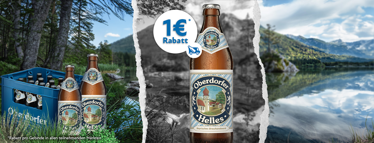 Oberdorfer Helles Rabattaktion 1 Euro - KW 10 und 11 in 2026